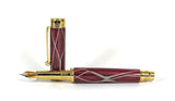 Trinity Mk 2 Fountain Pen in Red Serpentine