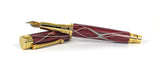 Trinity Mk 2 Fountain Pen in Red Serpentine