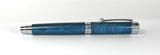 Trinity Mk 2 Chrome Fountain Pen in Blue Dyed Sycamore