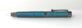 Trinity Mk 2 Gunmetal Fountain Pen in Blue Dyed Sycamore