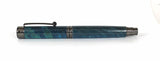 Trinity Mk 2 Gunmetal Fountain Pen in Blue Dyed Sycamore