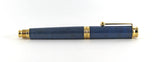 Trinity Gold Fountain Pen in Blue Dyed Sycamore
