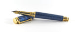 Trinity Gold Fountain Pen in Blue Dyed Sycamore