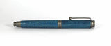 Trinity Pewter Fountain Pen in Blue Dyed Sycamore