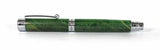 Trinity Mk 2 Chrome Fountain Pen in Green Dyed Sycamore