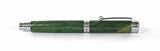 Trinity Mk 2 Chrome Fountain Pen in Green Dyed Sycamore