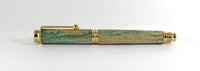 Trinity Gold Fountain Pen in Green Dyed Sycamore