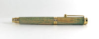 Trinity Gold Fountain Pen in Green Dyed Sycamore