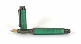 Trinity Fountain Pen in Green Dyed Sycamore