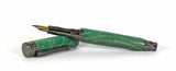 Trinity Fountain Pen in Green Dyed Sycamore