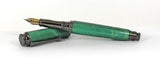 Trinity Fountain Pen in Green Dyed Sycamore