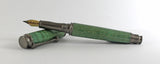 Trinity Pewter Fountain Pen in Green Dyed Sycamore