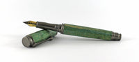 Trinity Fountain Pen in Green Dyed Sycamore