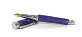 Trinity Mk 2 Chrome Fountain Pen in Purple Dyed Sycamore