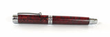 Trinity Mk 2 Chrome Fountain Pen in Red Dyed Sycamore