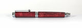 Trinity Chrome Fountain Pen in Red Dyed Sycamore