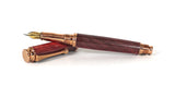 Trinity Rose Gold Fountain Pen in Dyed Sycamore