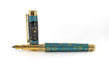 Downing Metallic Blue Watchpart Fountain pen