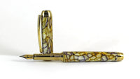 Queens Fountain pen in Conway Stewart Yellow Tiffany Casein
