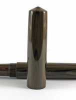Japanese Nikko Orange & Black Ebonite Wolfson Fountain Pen