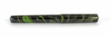 Japanese Nikko Yellow, Green & Black Mottled Ebonite Wolfson Fountain Pen