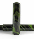 Japanese Nikko Yellow, Green & Black Mottled Ebonite Wolfson Fountain Pen