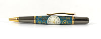 Pembroke Blue Ballpoint pen in Watch Parts with White Dial