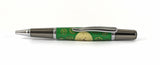 Pembroke Green Ballpoint pen in Watch Parts with Yellow Dial