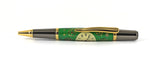 Pembroke Green Sparkle Ballpoint pen in Watch Parts with White Dial