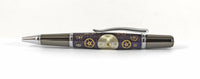 Pembroke Purple Ballpoint pen in Watch Parts with Silver Dial