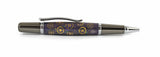 Pembroke Purple Ballpoint pen in Watch Parts with Silver Dial