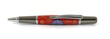 Pembroke Red Sparkle Ballpoint pen in Watch Parts with Purple Dial