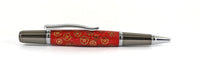 Pembroke Red Sparkle Ballpoint pen in Watch Parts with Purple Dial