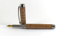 Queens Fountain Pen in Curly Acacia