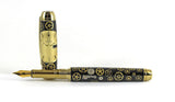 Queens Fountain Watchpart pen with Vintage Omega Automatic dial