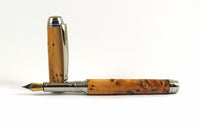 Queens Fountain Pen in Pippy Yew