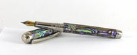 Queens Fountain pen in Silver Paua Abalone