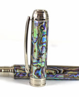 Queens Fountain pen in Silver Paua Abalone