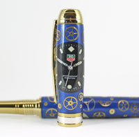 Queens Fountain Watchpart Fountain pen with Tag Heuer dial