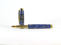 Queens Fountain Watchpart Fountain pen with Tag Heuer dial