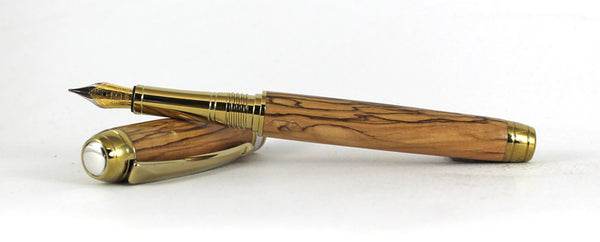 Queens Fountain Pen in Bethlehem Olive Wood