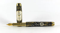 Queens Fountain Watchpart pen with Vintage Rolex dial