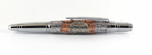 Selwyn Ballpoint with 1960 Sixpence & Armour Plating