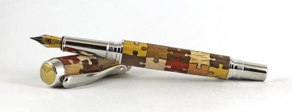 Fitz Fountain Pen with 8 Species Jigsaw