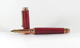 Trinity Rose Gold Fountain Pen in Dyed Sycamore